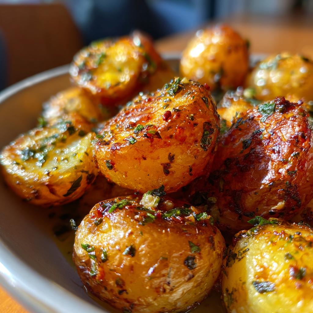 roasted baby potatoes - detail 1