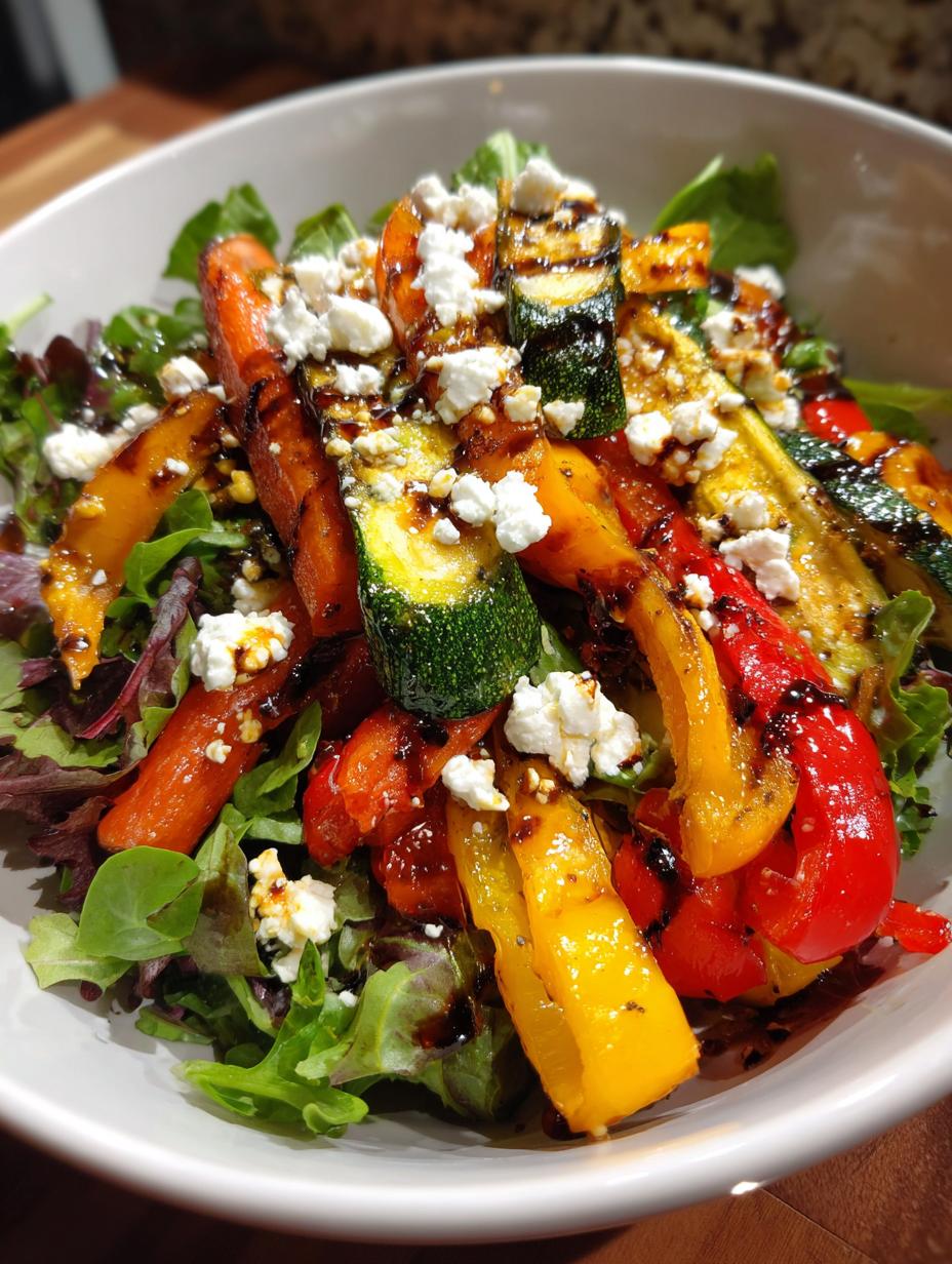 salads with roasted vegetables - detail 1