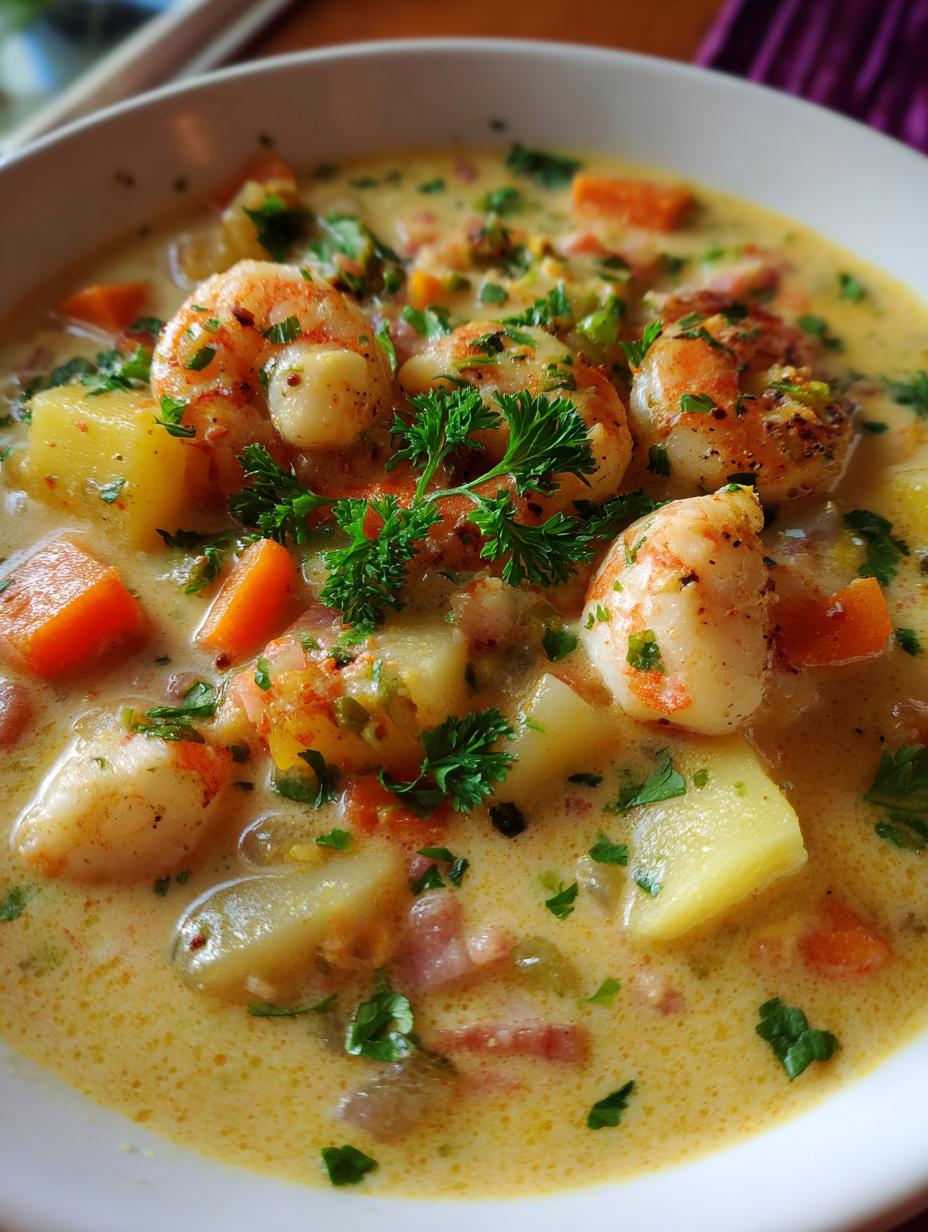 seafood chowder recipe creamy