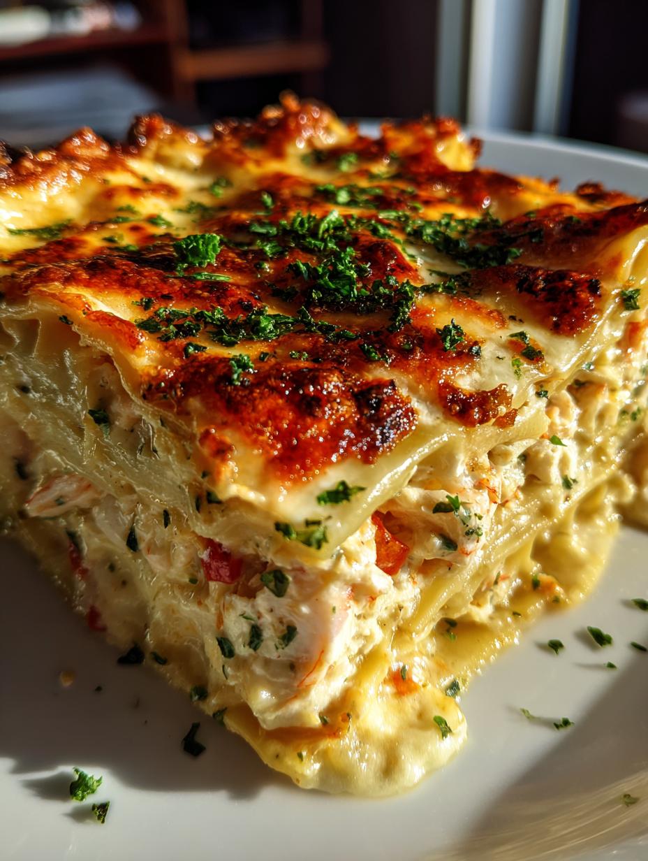 seafood lasagna