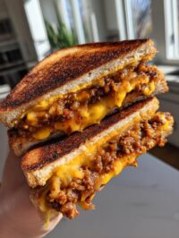 sloppy joe grilled cheese