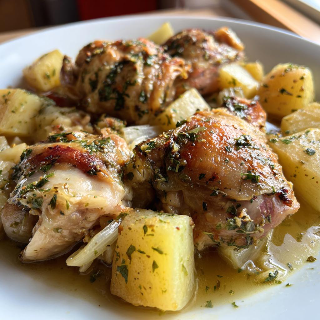 slow cooker chicken and potatoes