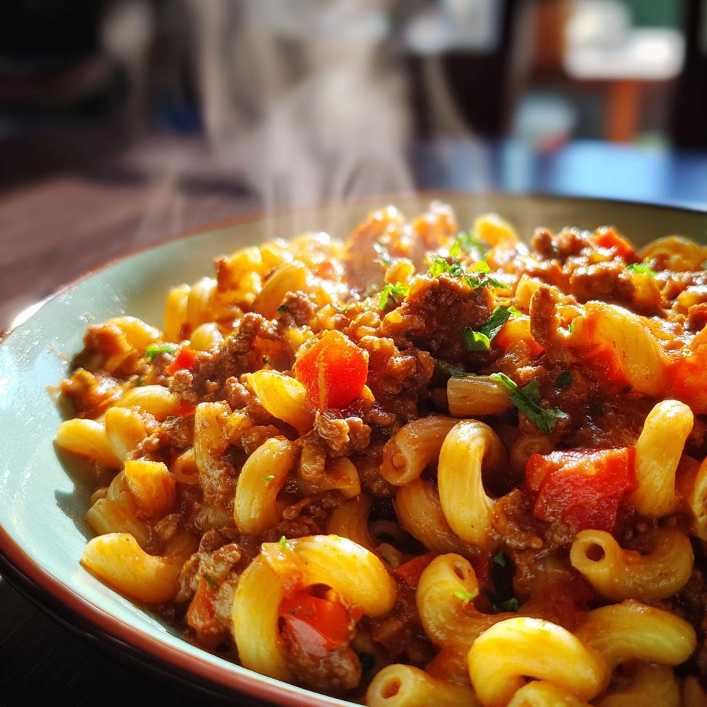 slow cooker goulash - detail 1