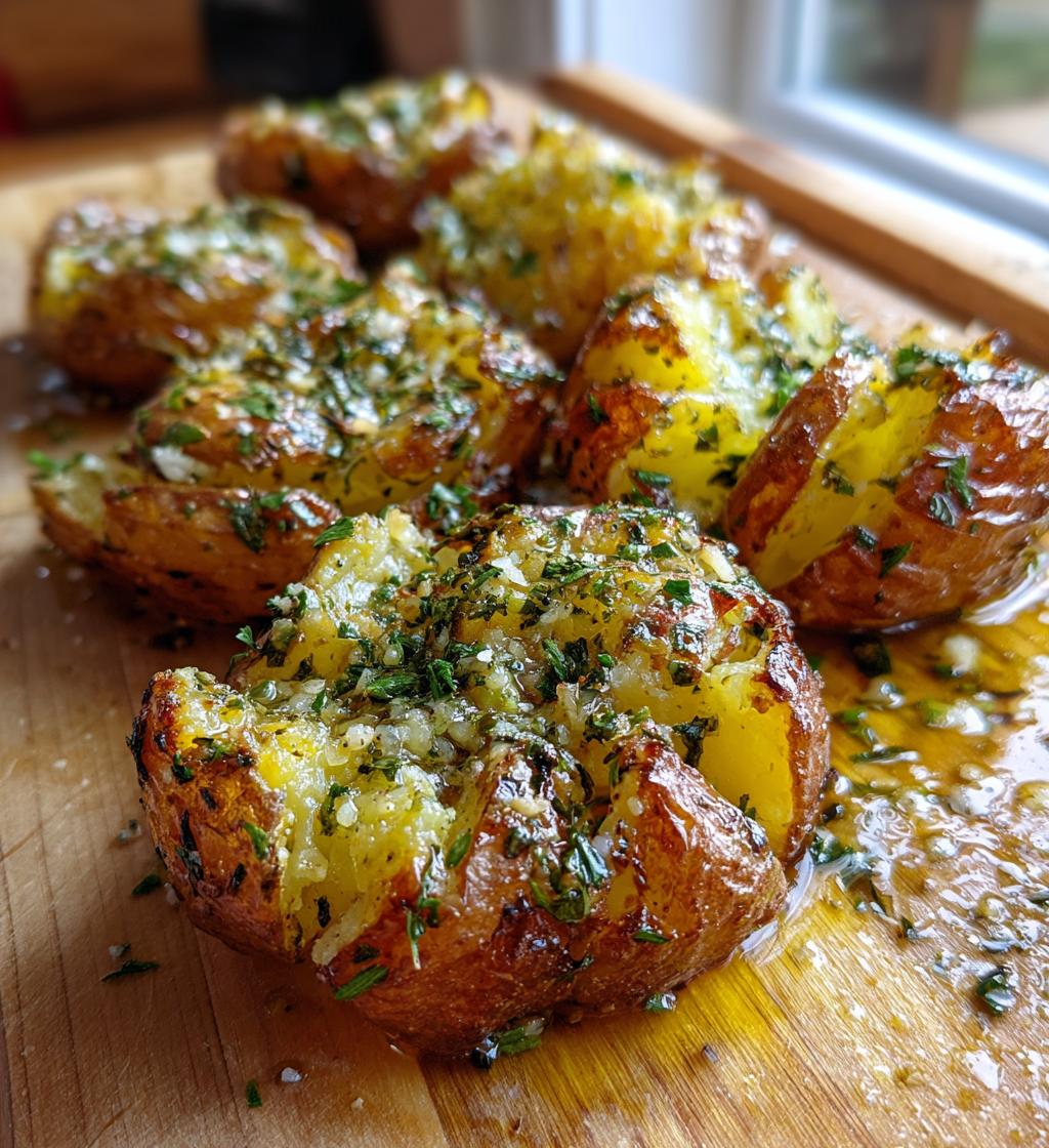 smashed potatoes