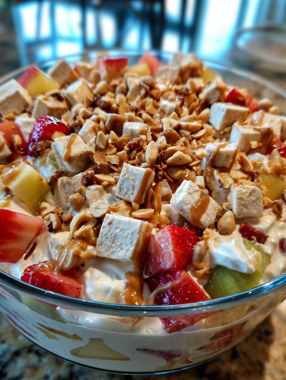 snickers salad - detail 1