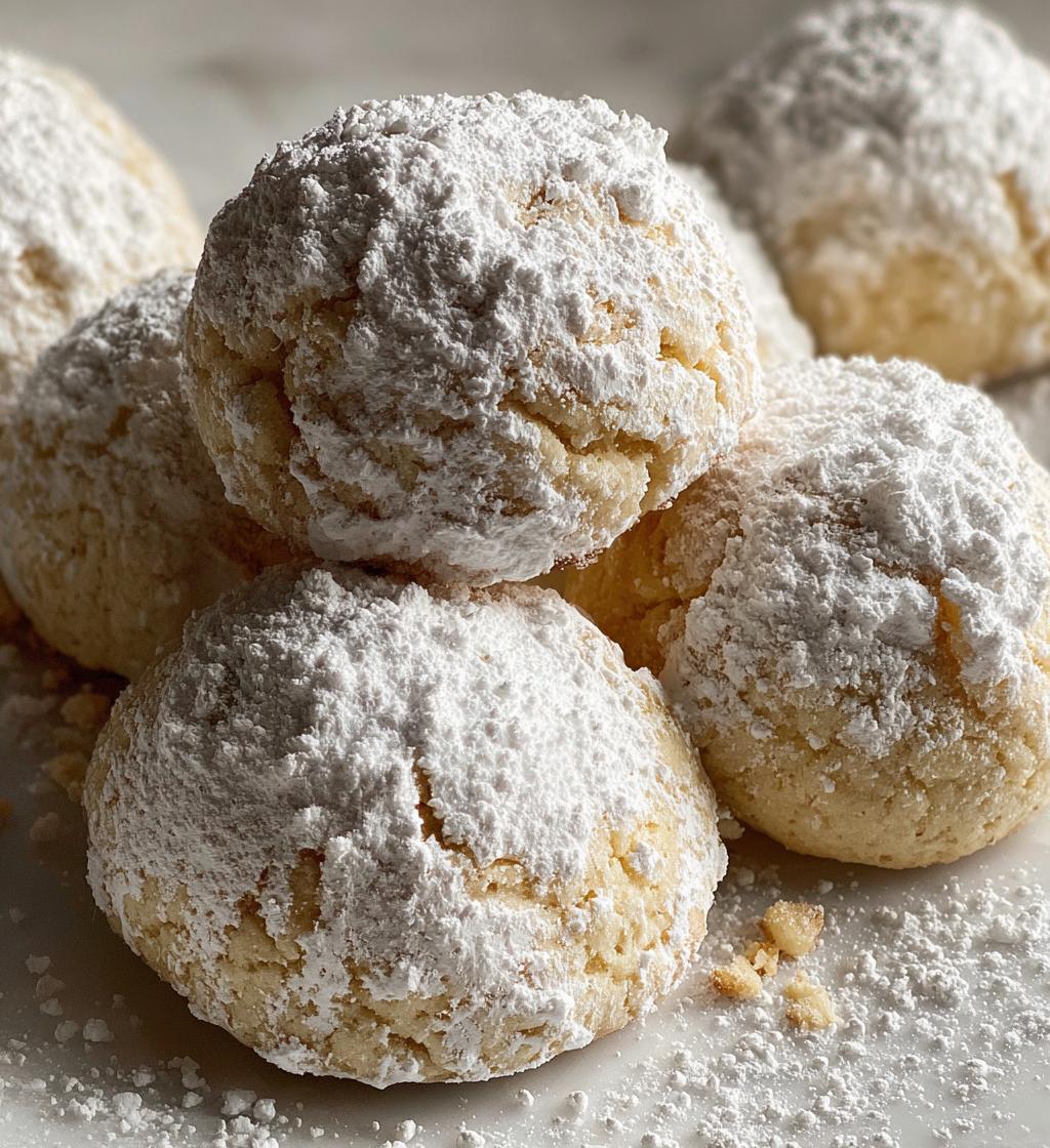 snowball cookies - detail 1