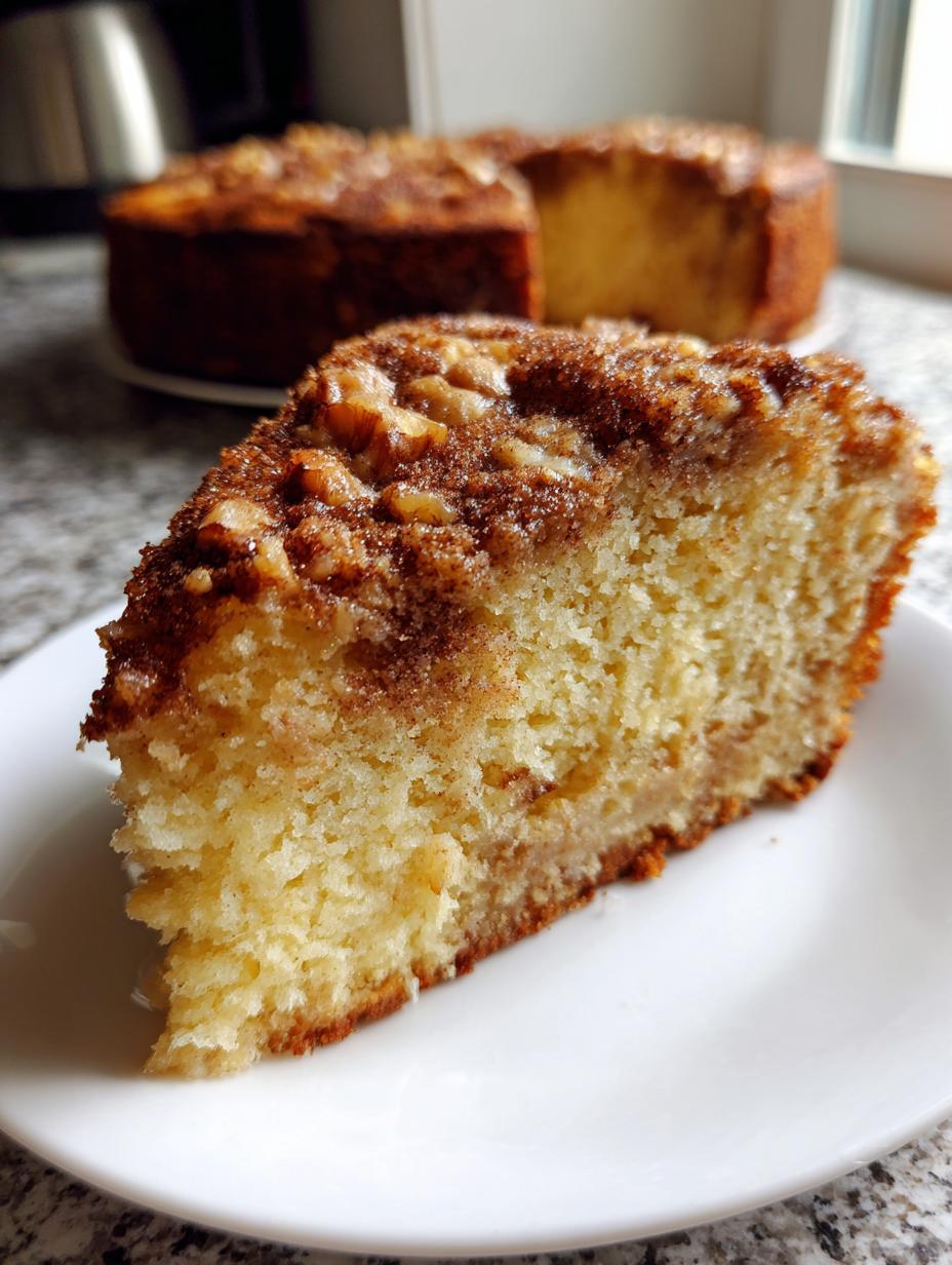 sour cream coffee cake - detail 1