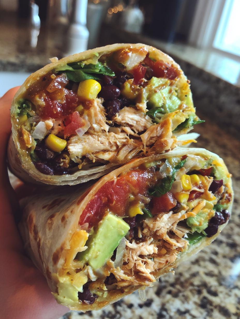 southwest chicken wrap