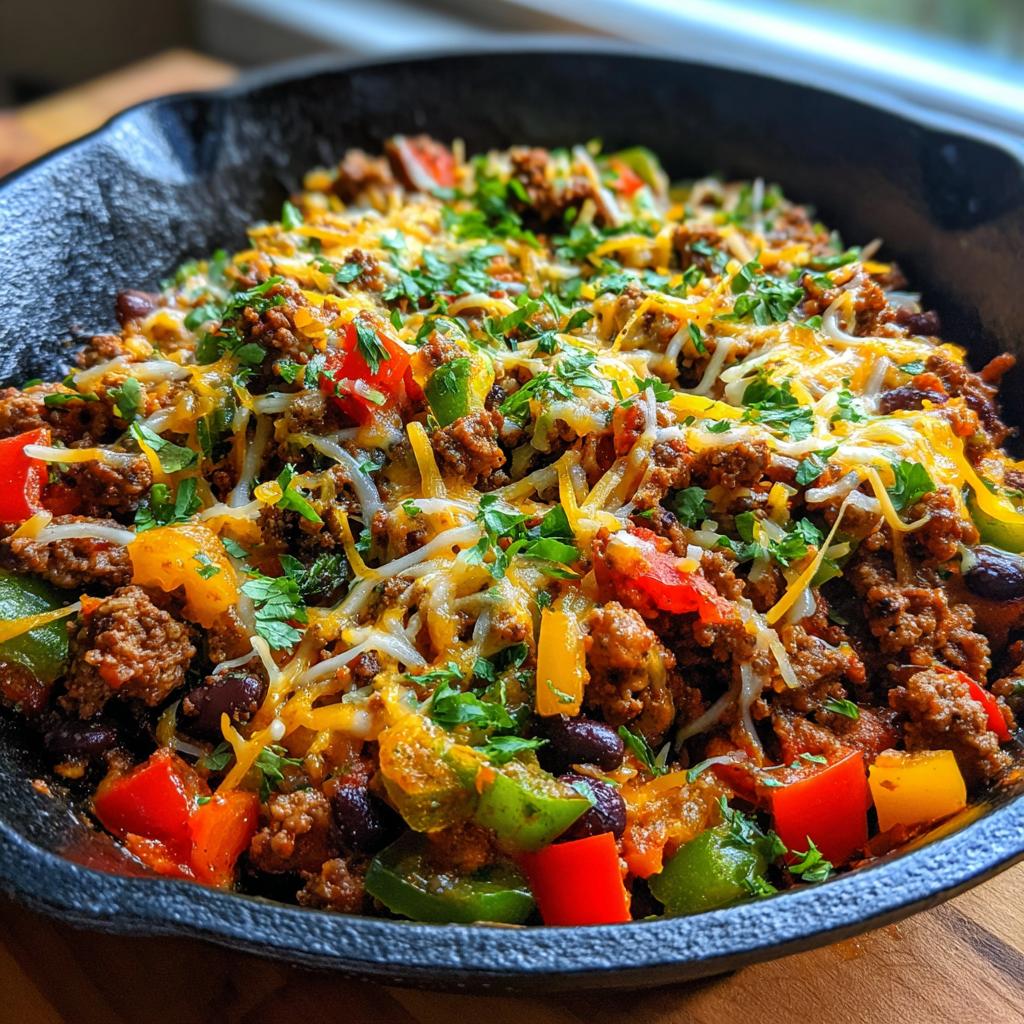 southwest skillet with ground beef