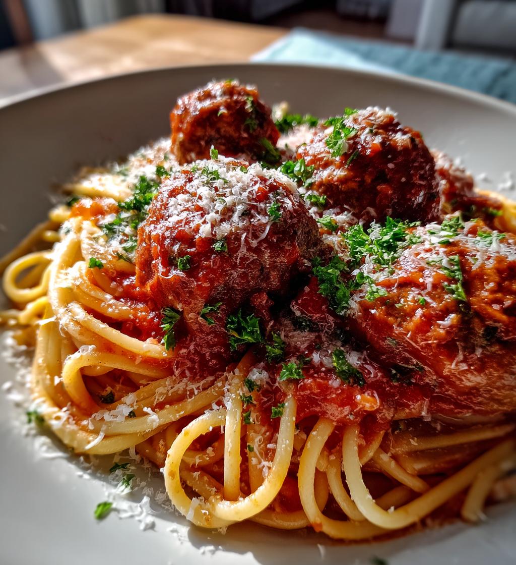 spaghetti and meatballs