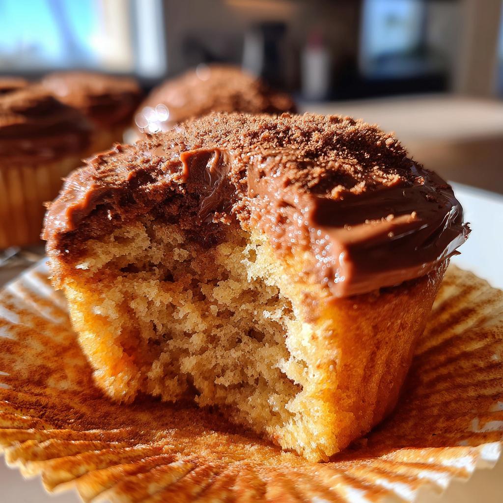 spiced nutella cupcakes - detail 1