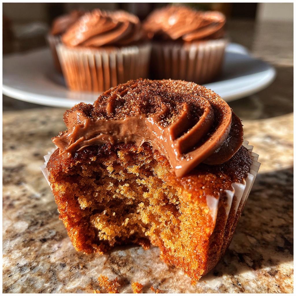 spiced nutella cupcakes