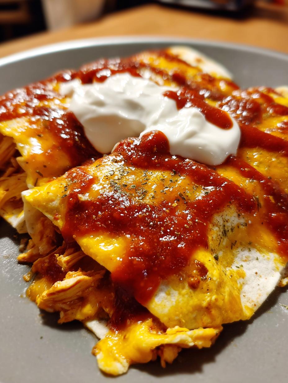 stove top enchiladas - detail 1