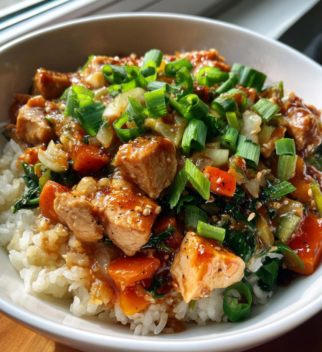 street chicken rice bowl - detail 1