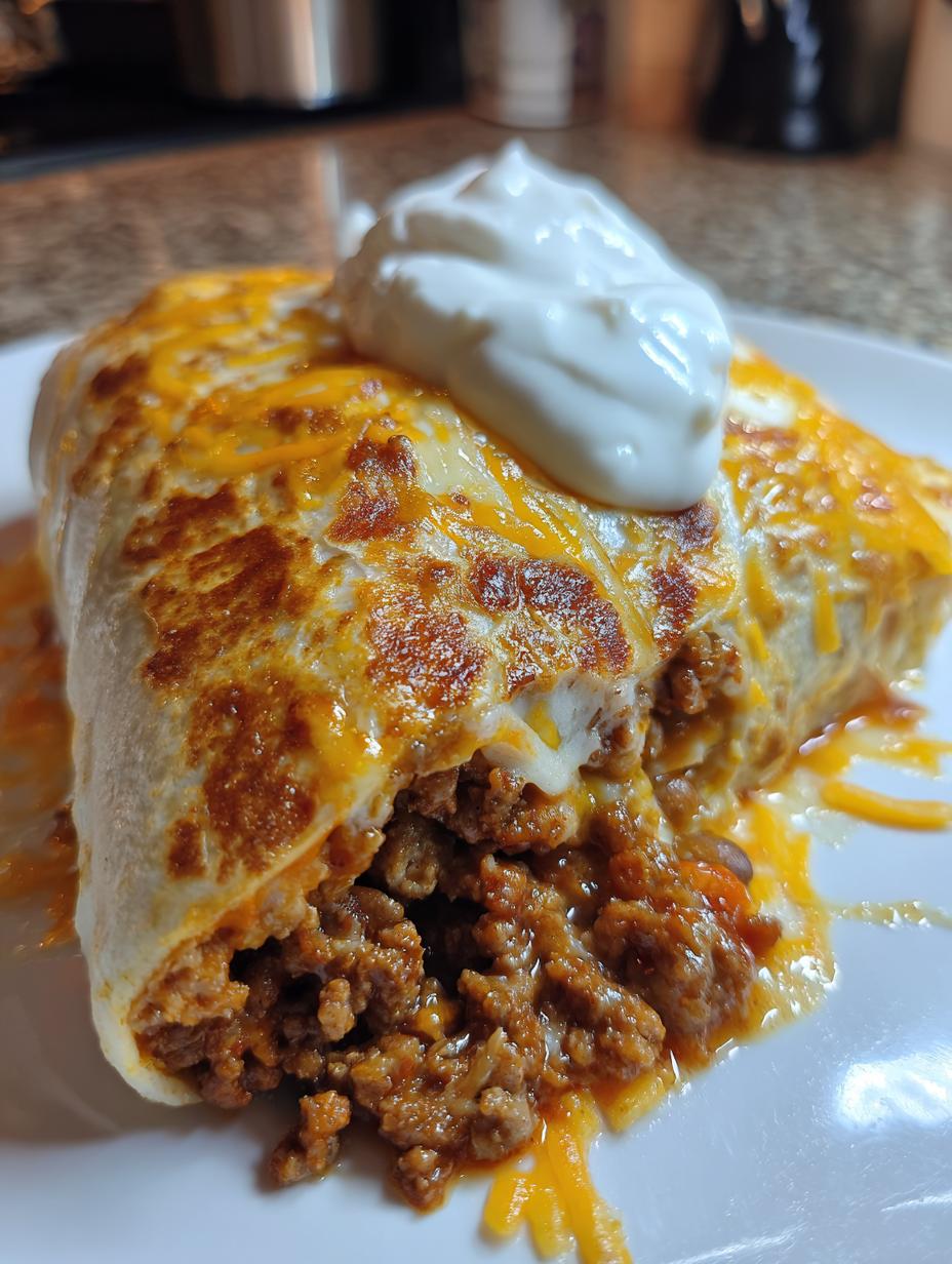 taco bell beefy melt burrito - detail 1