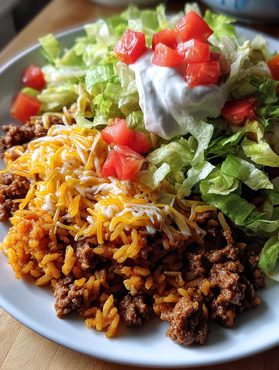 taco rice - detail 1