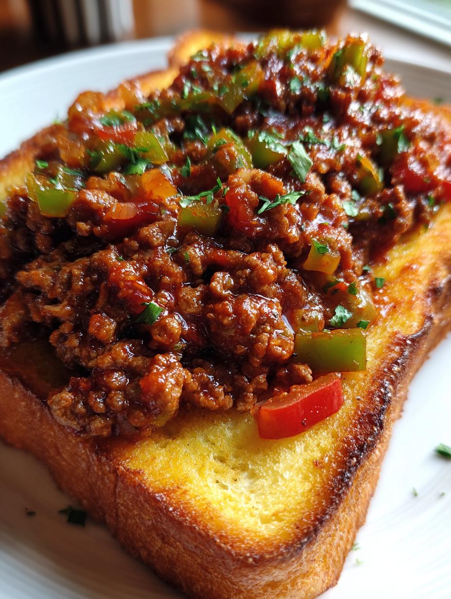 texas toast sloppy joes - detail 1