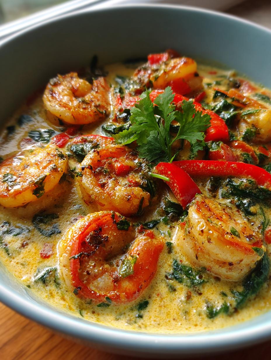 thai prawn curry - detail 1