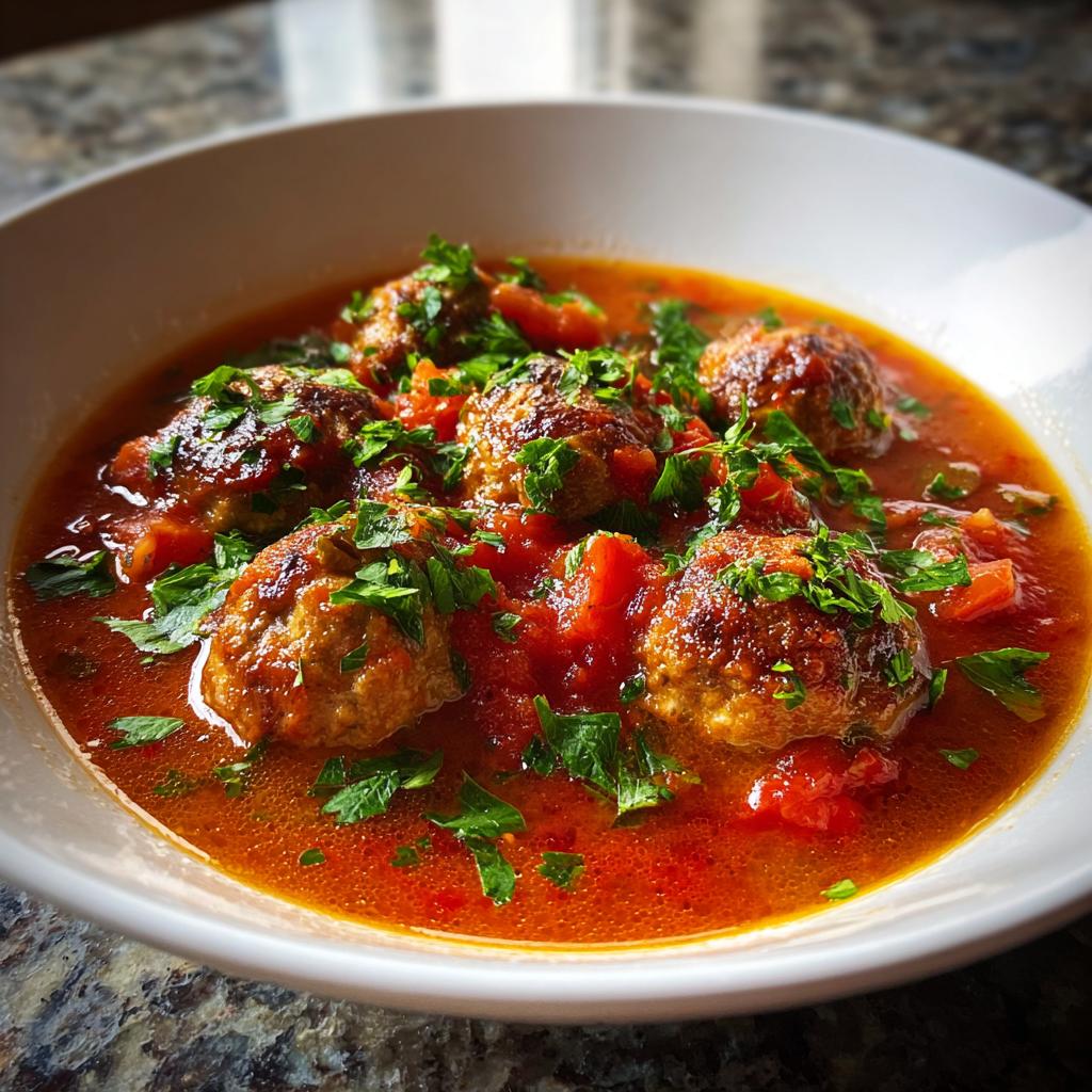 tomato meatball soup