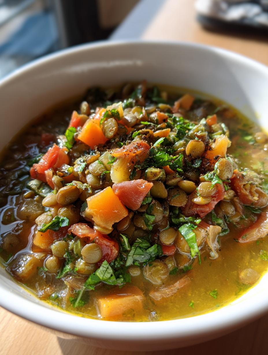 vegan lentil soup