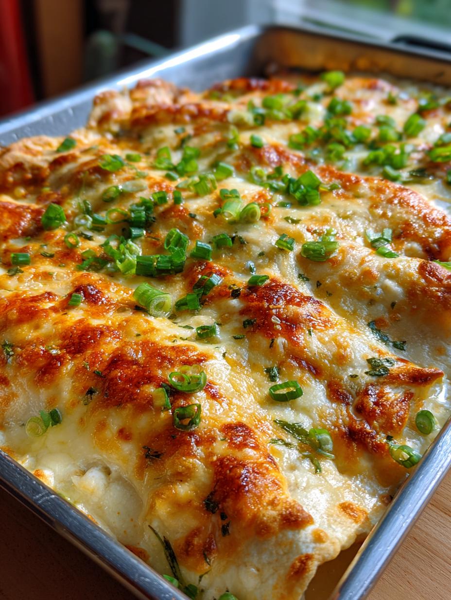 white chicken enchiladas - detail 1