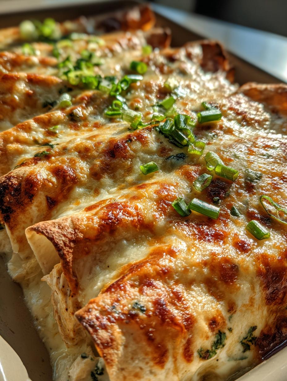 white chicken enchiladas
