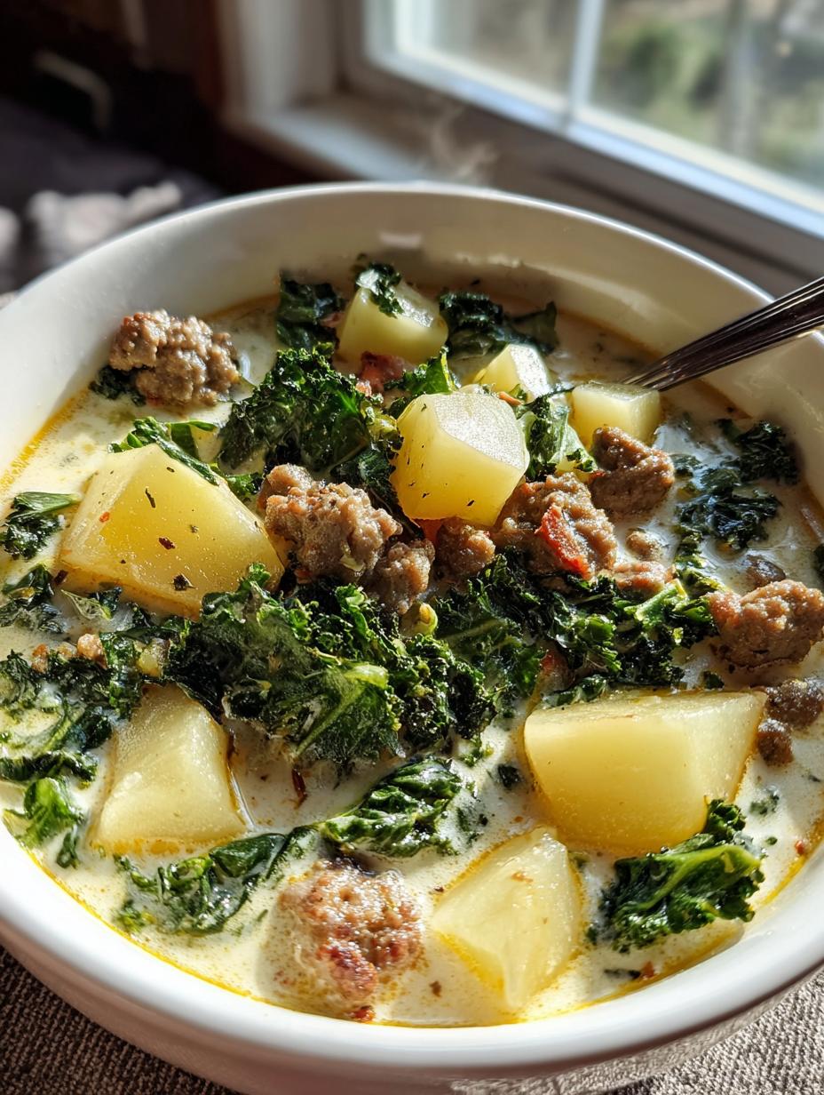 zuppa toscana soup olive garden - detail 1