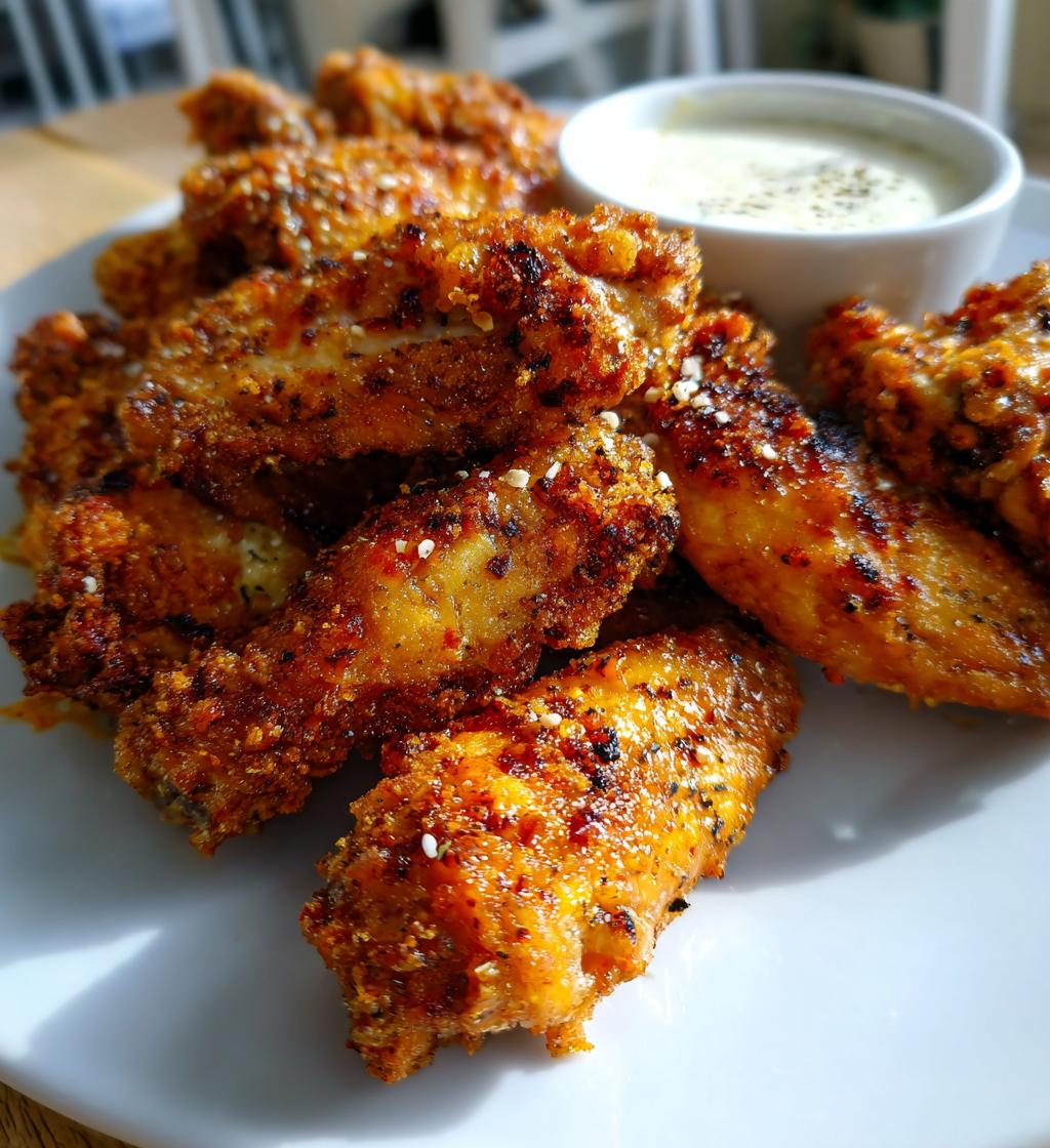 airfryer chicken wings recipe crispy easy - detail 1