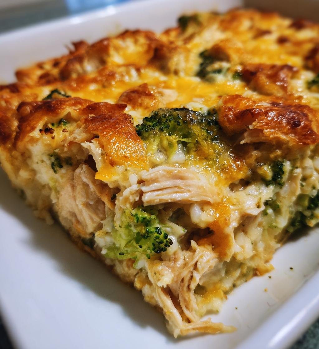 easy chicken broccoli rice casserole